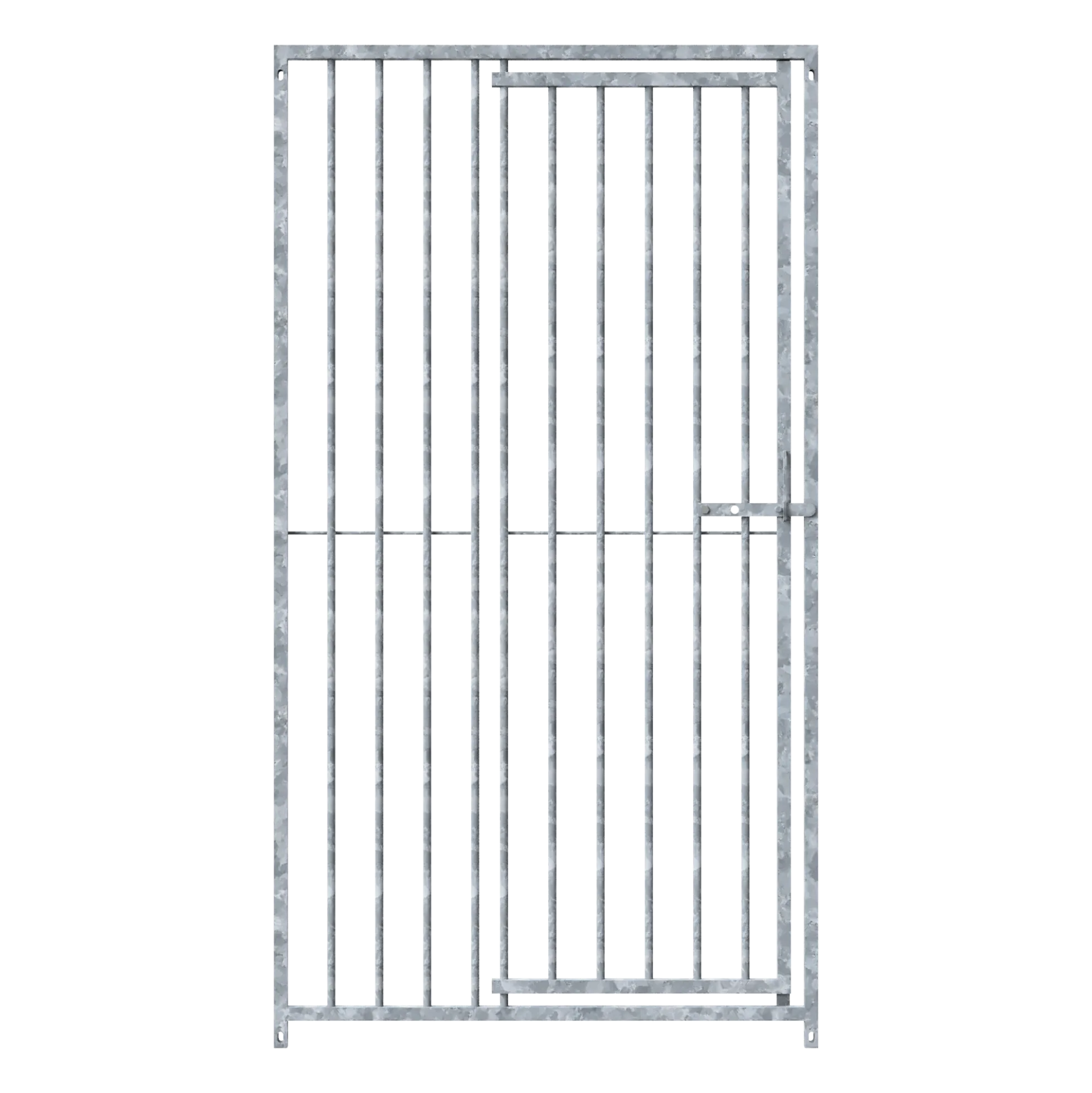 Panneau de chenil MKS - BARREAUX 8 cm - 1 m x 1.84 m porte à DROITE