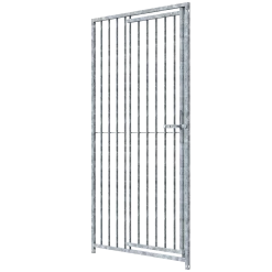 Panneau de chenil MKS - BARREAUX 8 cm - 1 m x 1.84 m porte à DROITE