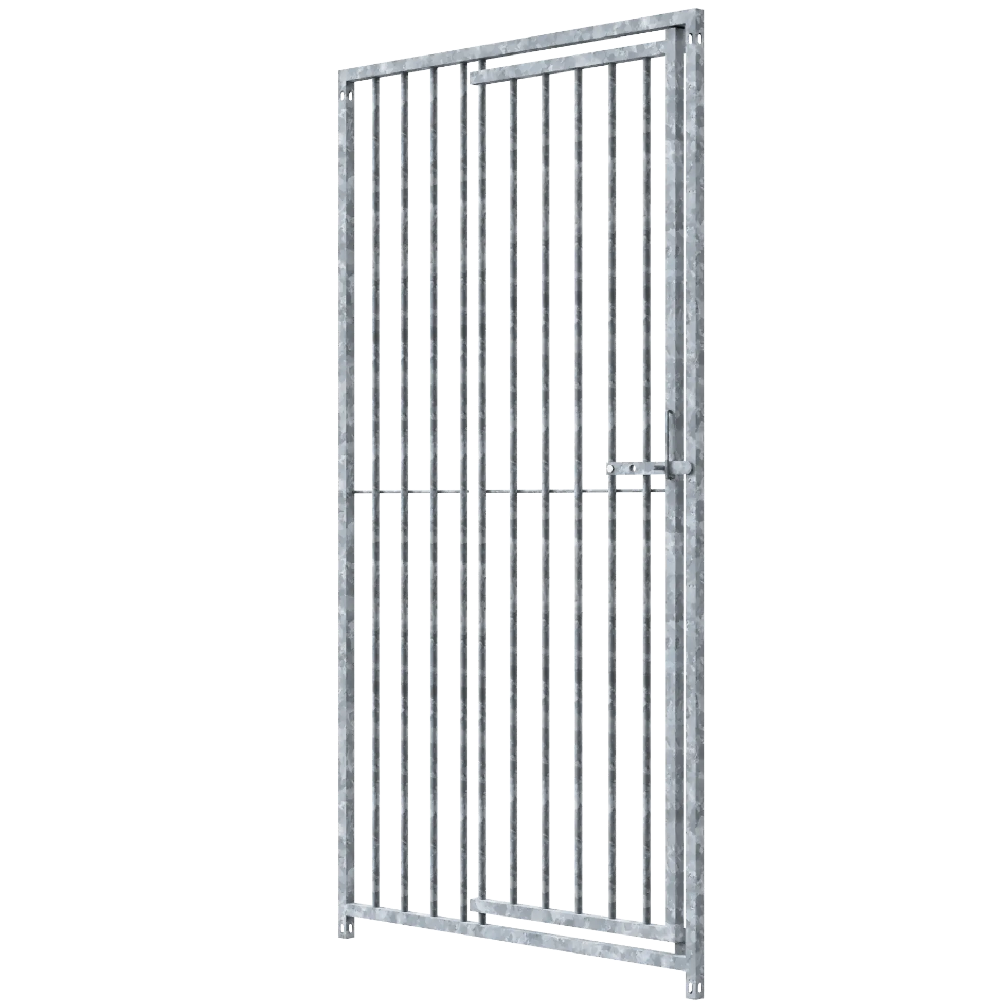 Panneau de chenil MKS - BARREAUX 8 cm - 1 m x 1.84 m porte à DROITE