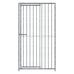 Panneau de chenil MKS - BARREAUX 8 cm - 1 m x 1.84 m porte à DROITE