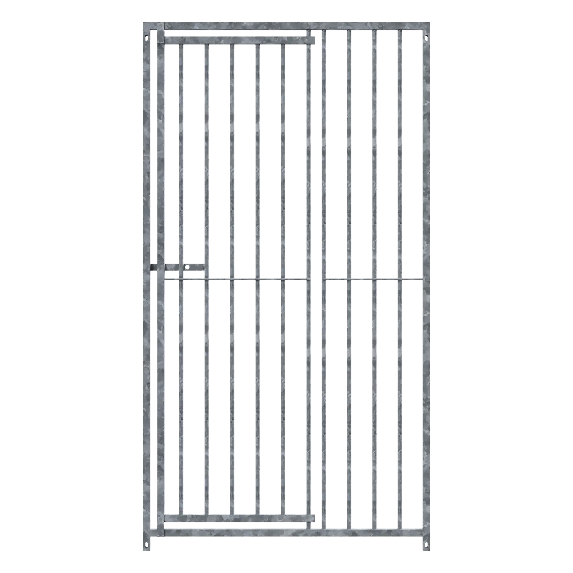 Panneau de chenil MKS - BARREAUX 8 cm - 1 m x 1.84 m porte à DROITE