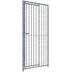 Panneau de chenil MKS - BARREAUX 8 cm - 1 m x 1.84 m porte à DROITE