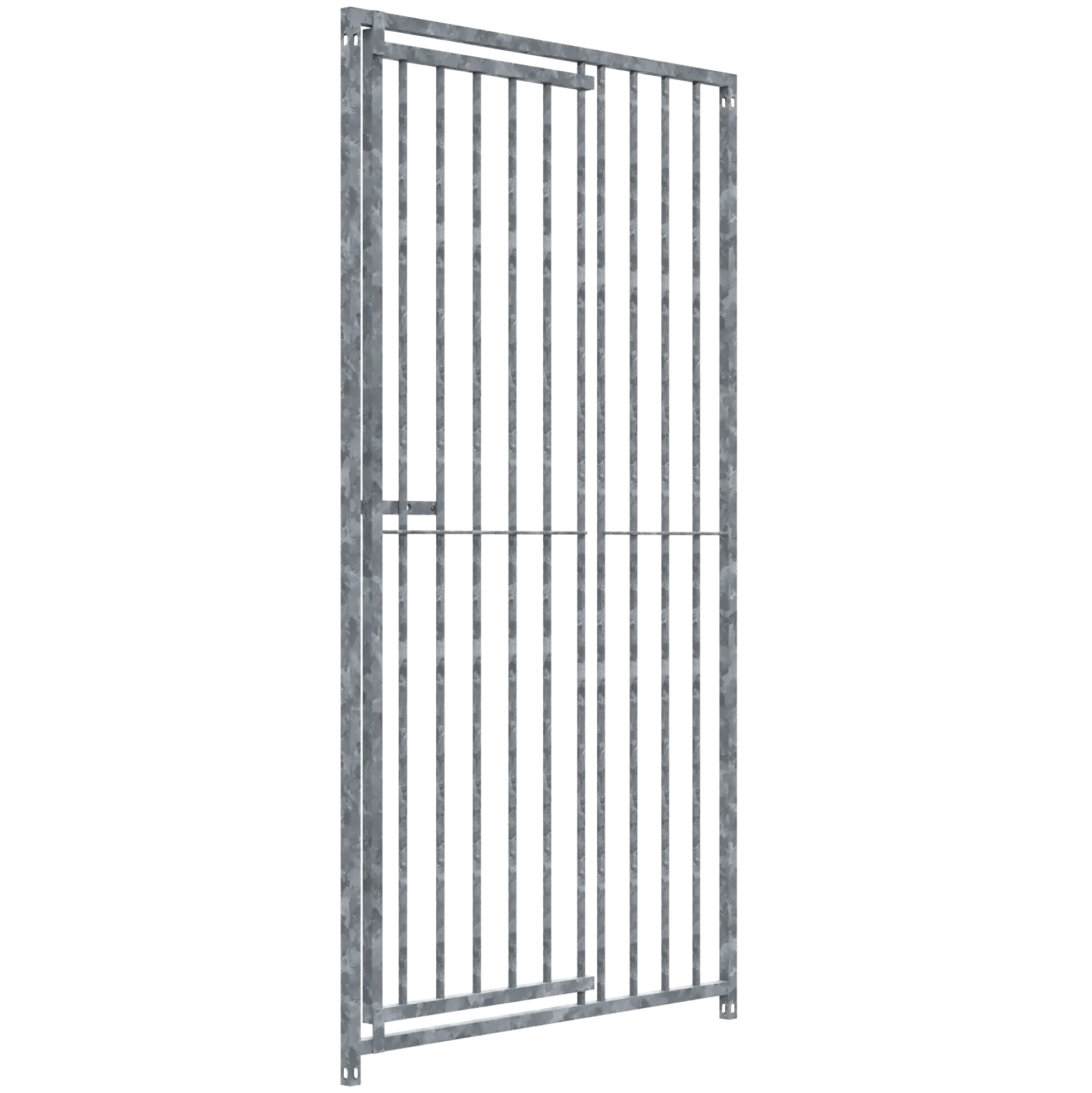 Panneau de chenil MKS - BARREAUX 8 cm - 1 m x 1.84 m porte à DROITE