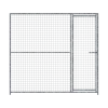 Panneau de chenil MKS - GRILLAGE 50 x 50 mm - 2 m x 1.84 m porte à GAUCHE