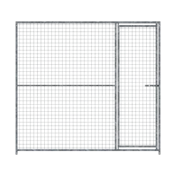 Panneau de chenil MKS - GRILLAGE 50 x 50 mm - 2 m x 1.84 m porte à GAUCHE
