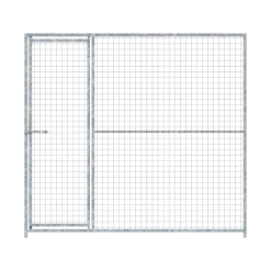 Panneau de chenil MKS - GRILLAGE 50 x 50 mm - 2 m x 1.84 m porte à GAUCHE