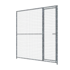 Panneau de chenil MKS - GRILLAGE 50 x 50 mm - 2 m x 1.84 m porte à GAUCHE