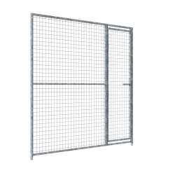 Panneau de chenil MKS - GRILLAGE 50 x 50 mm - 2 m x 1.84 m porte à GAUCHE