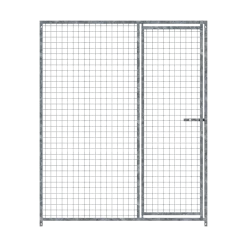 Panneau de chenil MKS - GRILLAGE 50x50 mm - 1.50 m x 1.84 m porte à GAUCHE
