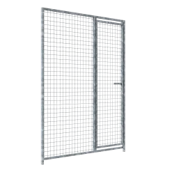 Panneau de chenil MKS - GRILLAGE 50x50 mm - 1.50 m x 1.84 m porte à GAUCHE