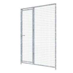 Panneau de chenil MKS - GRILLAGE 50x50 mm - 1.50 m x 1.84 m porte à GAUCHE