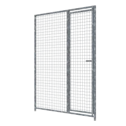 Panneau de chenil MKS - GRILLAGE 50x50 mm - 1.50 m x 1.84 m porte à GAUCHE