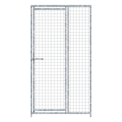 Panneau de chenil MKS - GRILLAGE 50 x 50 mm - 1 m x 1.84 m porte à GAUCHE