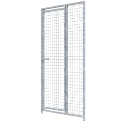 Panneau de chenil MKS - GRILLAGE 50 x 50 mm - 1 m x 1.84 m porte à GAUCHE