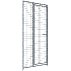 Panneau de chenil MKS - GRILLAGE 50 x 50 mm - 1 m x 1.84 m porte à GAUCHE