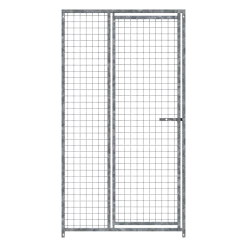 Panneau de chenil MKS - GRILLAGE 50 x 50 mm - 1 m x 1.84 m porte à GAUCHE