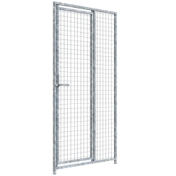 Panneau de chenil MKS - GRILLAGE 50 x 50 mm - 1 m x 1.84 m porte à GAUCHE