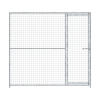 Panneau de chenil MKS - GRILLAGE 50 x 50 mm - 2 m x 1.84 m porte à DROITE