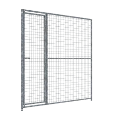 Panneau de chenil MKS - GRILLAGE 50 x 50 mm - 2 m x 1.84 m porte à DROITE