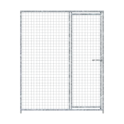 Panneau de chenil MKS - GRILLAGE 50x50 mm - 1.50 m x 1.84 m porte à DROITE