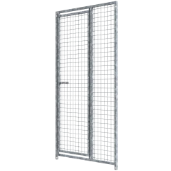 Panneau de chenil MKS - GRILLAGE 50 x 50 mm - 1 m x 1.84 m porte à DROITE
