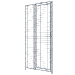 Panneau de chenil MKS - GRILLAGE 50 x 50 mm - 1 m x 1.84 m porte à DROITE