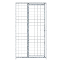 Panneau de chenil MKS - GRILLAGE 50 x 50 mm - 1 m x 1.84 m porte à DROITE