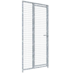 Panneau de chenil MKS - GRILLAGE 50 x 50 mm - 1 m x 1.84 m porte à DROITE