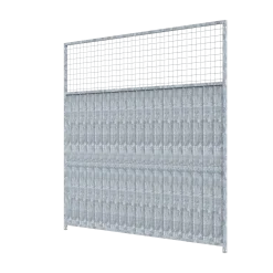 Panneau de chenil MKS - TOLES avec grillage 50 x 50 mm - 2 m x 1.84 m