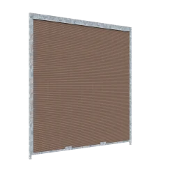 Panneau de chenil MKS - WPC brun - 2 m x 1.84 m
