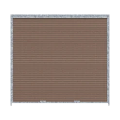 Panneau de chenil MKS - WPC brun - 2 m x 1.84 m