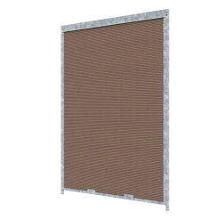 Panneau de chenil MKS - WPC brun - 1.50 m x 1.84 m