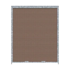 Panneau de chenil MKS - WPC brun - 1.50 m x 1.84 m
