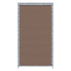 Panneau de chenil MKS - WPC brun- 1 m x 1.84 m