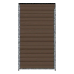 Panneau de chenil MKS - WPC brun- 1 m x 1.84 m