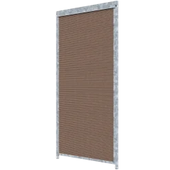 Panneau de chenil MKS - WPC brun- 1 m x 1.84 m