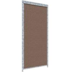 Panneau de chenil MKS - WPC brun- 1 m x 1.84 m