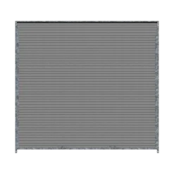 Panneau de chenil MKS - WPC gris - 2 m x 1.84 m