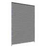 Panneau de chenil MKS - WPC gris - 1.50 m x 1.84 m
