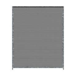 Panneau de chenil MKS - WPC gris - 1.50 m x 1.84 m