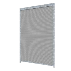 Panneau de chenil MKS - WPC gris - 1.50 m x 1.84 m