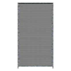 Panneau de chenil MKS - WPC gris - 1 m x 1.84 m