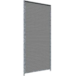 Panneau de chenil MKS - WPC gris - 1 m x 1.84 m