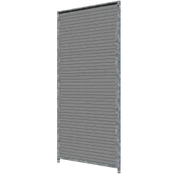 Panneau de chenil MKS - WPC gris - 1 m x 1.84 m