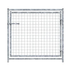 Panneau de facade (box d'attente), haut 0.95 x larg 1 m, panneau grillage avec porte