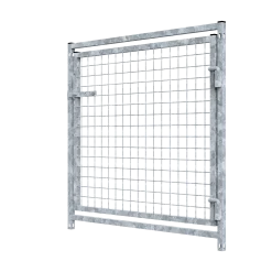 Panneau de facade (box d'attente), haut 0.95 x larg 1 m, panneau grillage avec porte