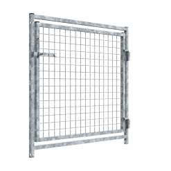 Panneau de facade (box d'attente), haut 0.95 x larg 1 m, panneau grillage avec porte