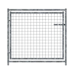 Panneau de facade (box d'attente), haut 0.95 x larg 1 m, panneau grillage avec porte