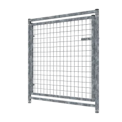 Panneau de facade (box d'attente), haut 0.95 x larg 1 m, panneau grillage avec porte