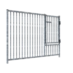Panneau de parc à chiots MKS en barreaux 5 cm - 1.5 m x 0.95 m avec porte 3/4